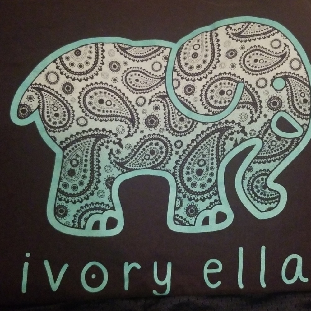 Ivory Ella long sleeve t small navy blue like new